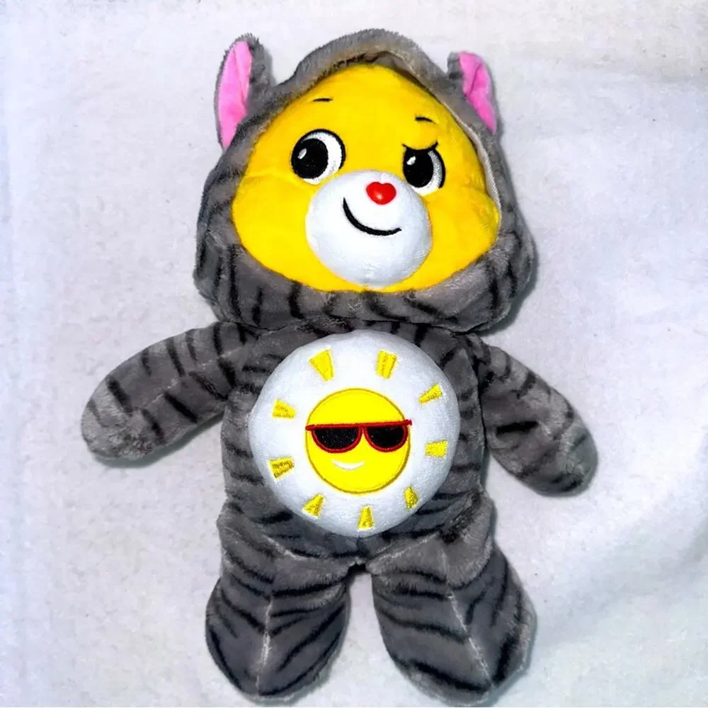EUC Funshine Care Bears 12” Bear Kitty Cat Hoodie Friends Collect Plush 2021